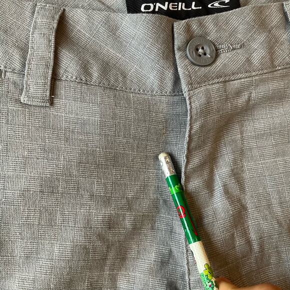 O’NEILL Men’s Casual Flat Front Shorts size 34, Gray - Picture 9 of 9